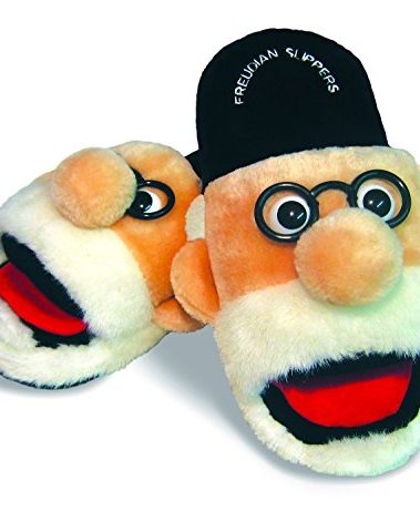 Freudian Slippers - Comfy Plush Slip-On Footwear - Size Small