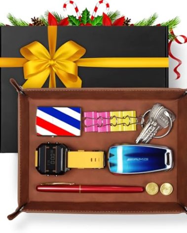 Mens Gifts, Valet Tray for Man Christmas Stocking Stuffers, Christmas Stocking Stuffers for Men, Gifts for Him Dad, Grandpa Papa Gift, Husband Gift