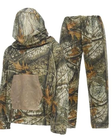 LOOGU Mosquito Suits, Net Bug Pants & Jacket Hood Sets - Ultra-fine Mesh - With Fishing, Hiking, Camping and Gardening