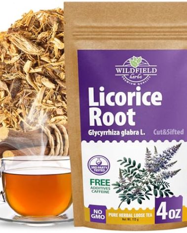 4 oz. Licorice Root Tea Liqorish Root Tea Herb (Glycyrrhiza Glabra) - 113g Bags Licorice Roots Raiz De Regaliz