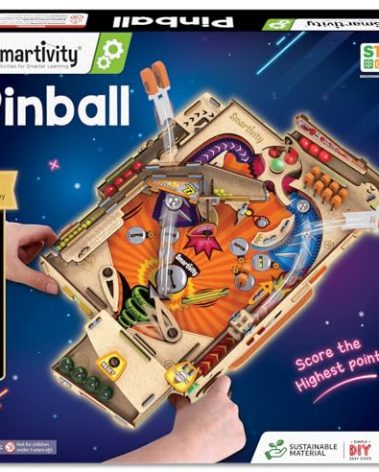 Smartivity DIY Pinball Machine for Kids 8-14 Years Old | Global Award Winning Arcade Game | Build Your Own Pinball I Birthday Gift for Smart Kids | STEM Toy for Boys & Girls