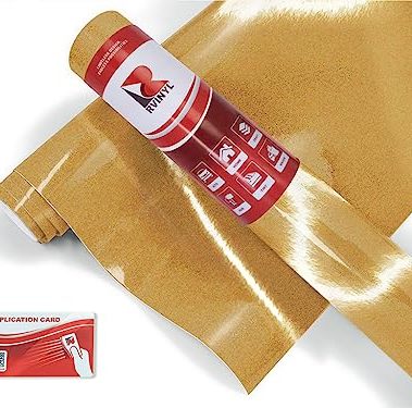 3M 680 Series Scotchlite Reflective Graphic Car Wrap Film in Gold 64-2ft x 1ft - Gloss Finish Cast Vinyl Vehicle Sheet Roll for Decals, Stickers and Signs