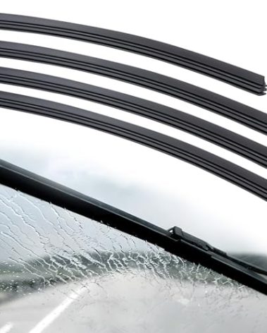 BFXM 4Pcs Wiper Blade Refill, 28 inch DIY Adjustable Universal Replacement Wiper Blade Refill Replacement for Front and Rear Windshield Wiper Baldes Rubber Strip for Car, Truck, SUV