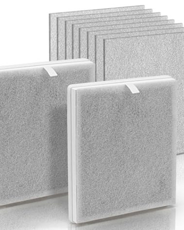 True HEPA Pure-Zone Air Purifier Replacement Filter Compatible with Pure Enrichment PureZone Air Purifier Filter and PureZone 3-in-1 Air Purifier PEAIRPLG, 2 H13 True HEPA Filter & 8 Extra Pre-Filter