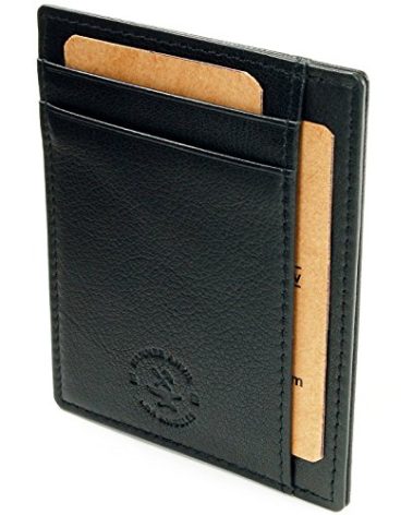 HAMMER ANVIL Los Angeles Slim Minimalist Front Pocket Wallet RFID Protected Black