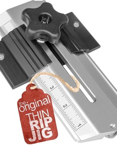 Peachtree Woodworking Supply Thin Rip Jig Table Saw Jig for Making Repetitive Narrow Strip Cuts on Table Saws with 3/4" x 3/8" Miter Slots •Also Works with Many Router Tables and Band Saws