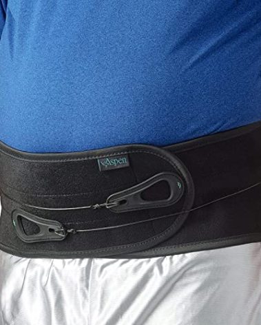ASPEN Lumbar Support Back Brace, Patented Pulley System for Targeted Compression, Braces for Lower Back Pain Relief for, for Men & Women, Medium 31"-36"