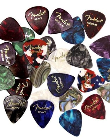 Fender Premium 24 Pack Picks Sampler - Includes Thin, Medium & Heavy Gauges (Austin Bazaar Exclusive)