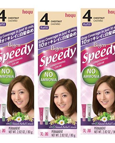 Bigen Speedy Conditioning Color Refill: 4 Chestnut - 3 Pack