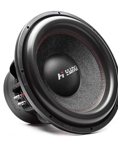 H YANKA BSF-12-2 12 Inch Subwoofer - 1800W MAX Power 12 Inch Paper Cone Car Audio, Black Aluminum Basket, 2.5“ Dual Voice Coil 2 Ohm Impedance 12" Subwoofer for Cars