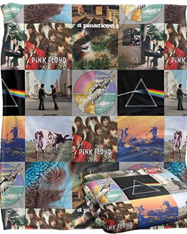 Pink Floyd Blanket, 50"x60" Album Covers Grid Pattern Silky Touch Super Soft Throw Blanket