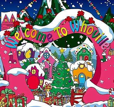 Welcome to Whoville Backdrop 10x8FT Winter Christmas Village Photography Background for Kids First Birthday Baby Shower Happy New Year Xmas Holiday Party Decoration Supplies Photo Props